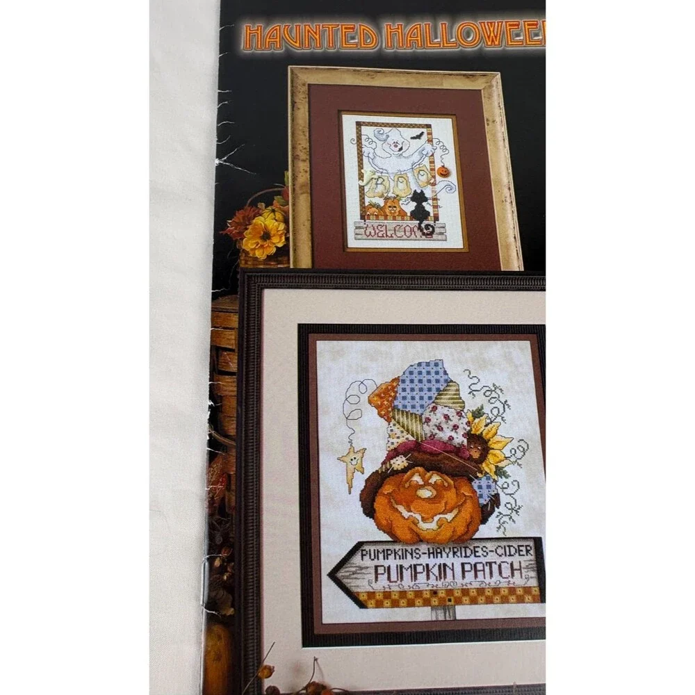 Stoney Creek Haunted Halloween Book 389 Cross Stitch Patterns Pumpkins Ghosts